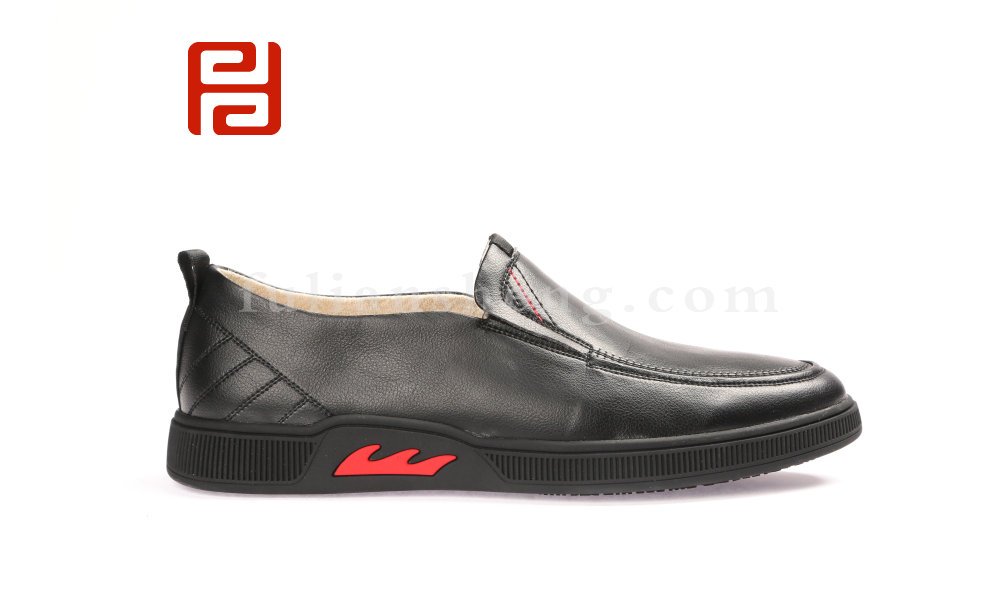 福连升春款商务休闲正装男鞋单鞋 光面舒适休闲鞋老北京布鞋图片