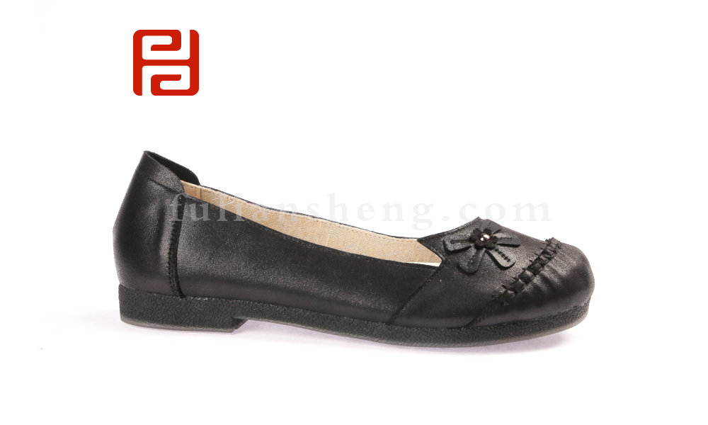 福连升平跟舒适浅口休闲女鞋 轻便老北京布鞋图片