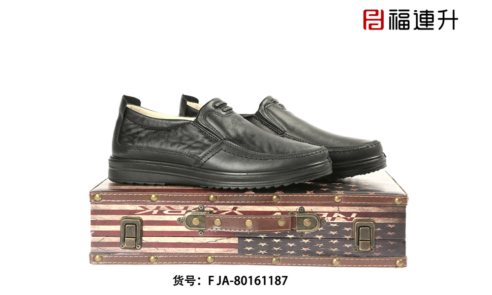福连升2020春商务休闲轻便软底老北京布鞋男士单鞋图片