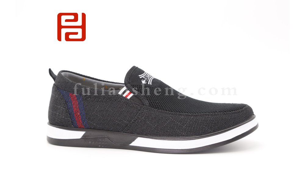 福连升老北京布鞋男透气单鞋休闲棉麻舒适一脚蹬中老年爸爸鞋图片