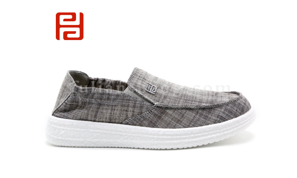 福连升夏季休闲男鞋超轻爆米花鞋底麻布透气面料