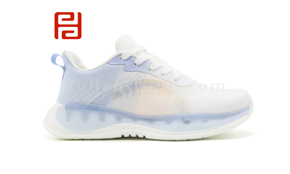 福连升秋季快乐运动女鞋朦幻纱面料爆米花鞋底