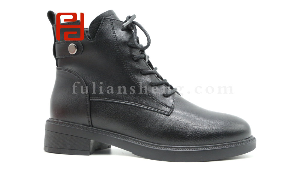 福连升冬季舒适柔软马丁靴休闲女鞋老北京布鞋