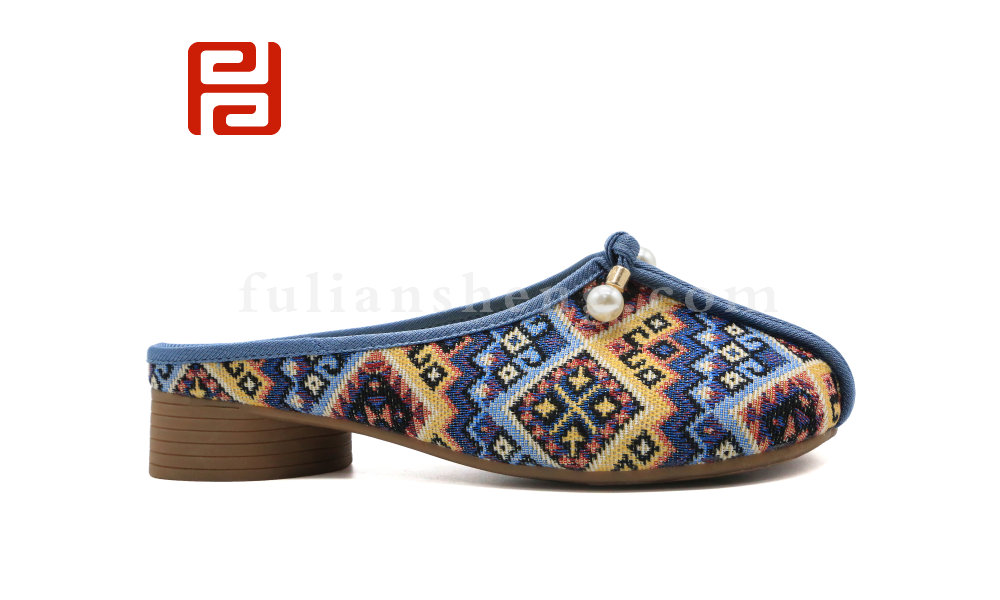 福连升夏季女鞋中国风汉唐风韵民族风拖鞋女鞋