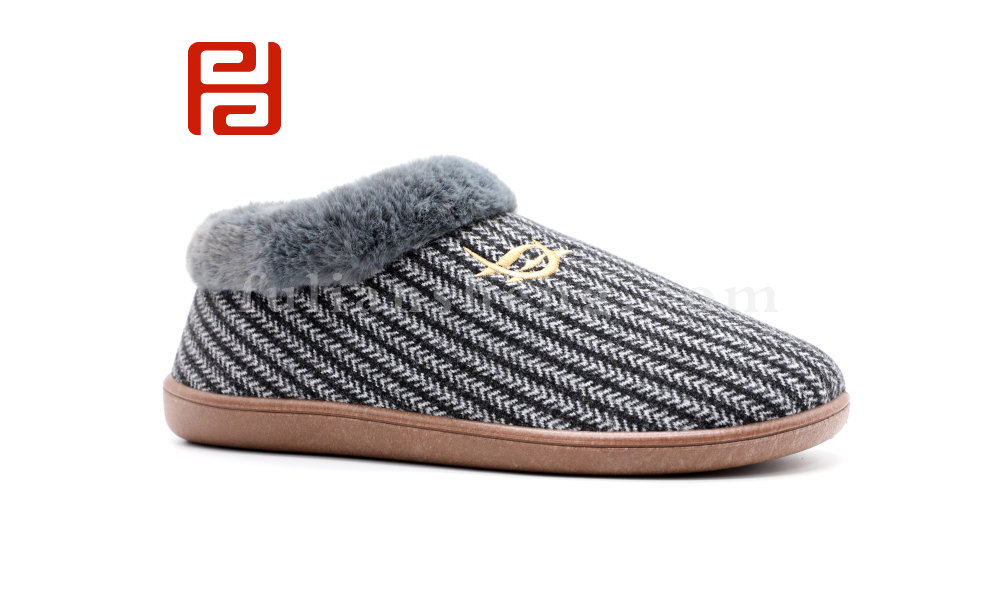 福连升冬季新款居家时光男款拖鞋居家拖鞋