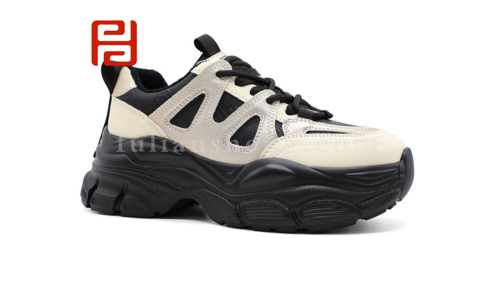 福连升冬季新款运动生活女鞋时尚运动老爹鞋