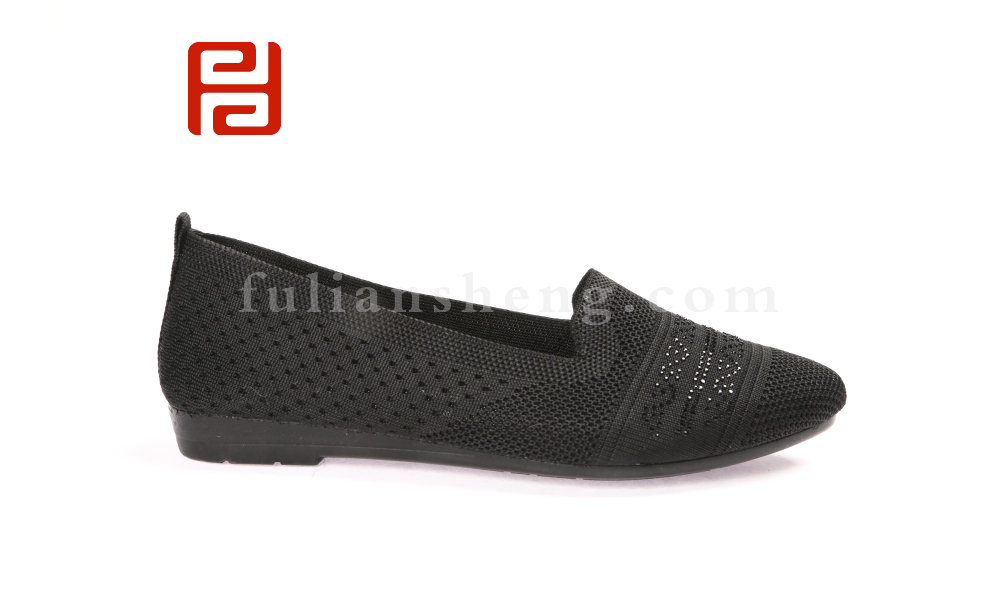 福连升春款女士轻便透气浅口妈妈鞋休闲单鞋(图6)