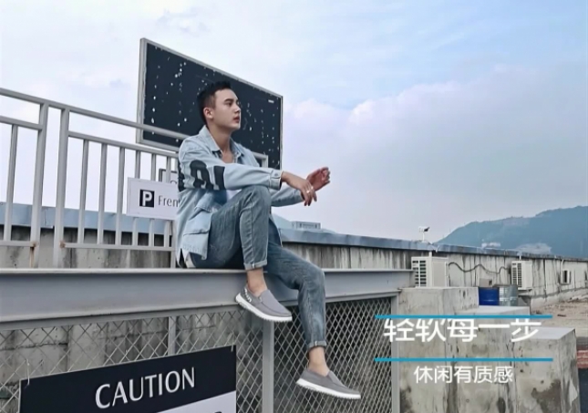 福连升休闲鞋男鞋单鞋雨伞布超轻便舒适软底透气FLA-94162131