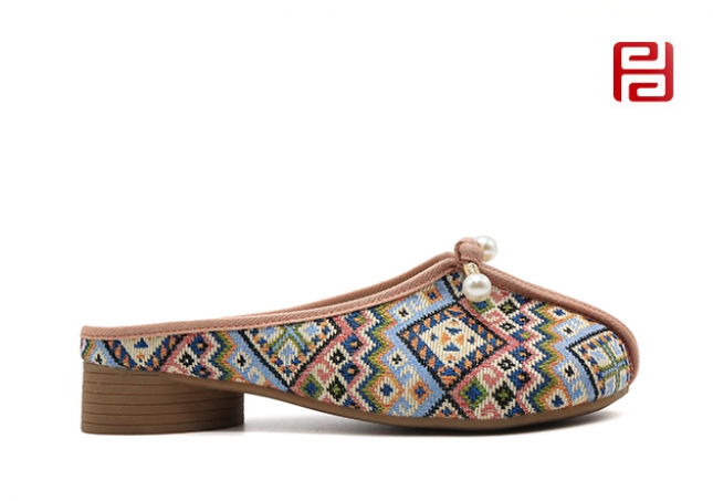 福连升夏季女鞋中国风汉唐风韵民族风拖鞋女鞋