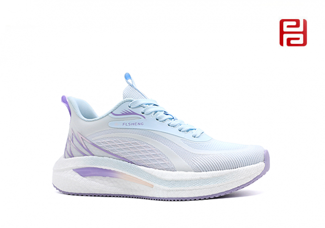 春秋运动女鞋单鞋快乐运动蒙幻纱面料女鞋