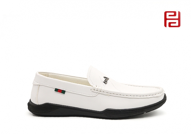 福连升男鞋休闲商务乐福鞋套脚豆豆鞋棉麻内里舒适一脚蹬