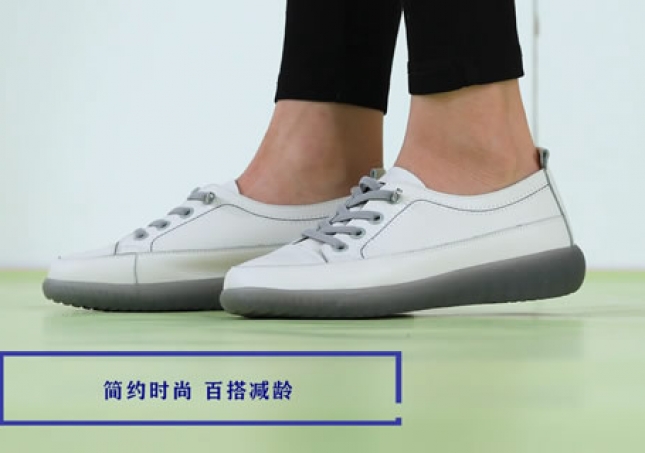 福连升休闲鞋女鞋软底小白鞋百搭FLB-91163316