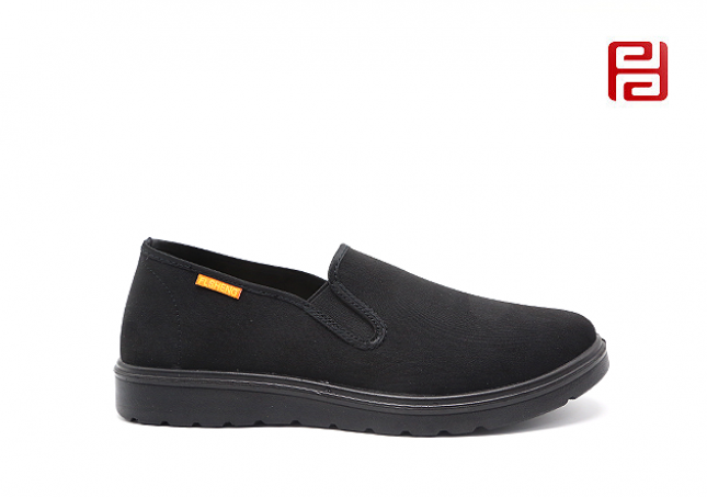 福连升老北京布鞋男鞋传统冲服呢平跟软底套脚鞋子